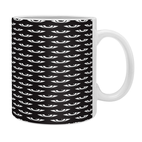 Wesley Bird Eyes On You Black Coffee Mug