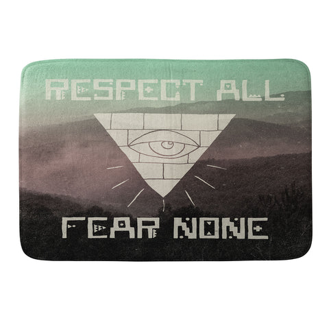 Wesley Bird Fear None Memory Foam Bath Mat