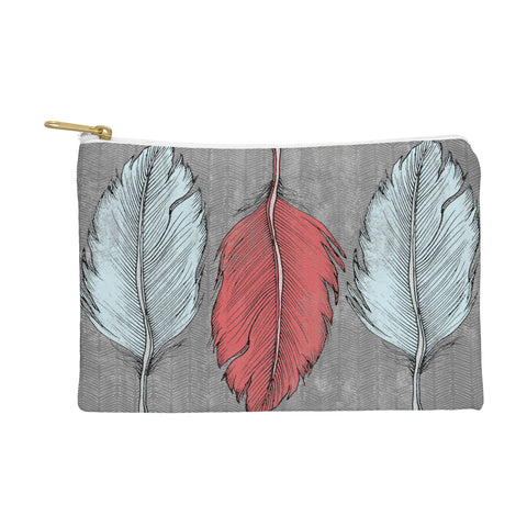 Wesley Bird Feathered Pouch
