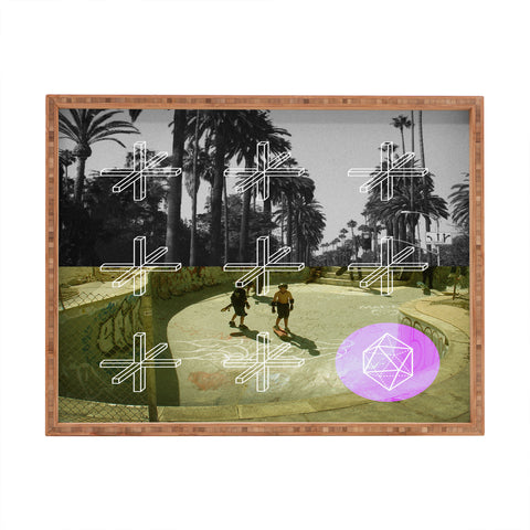 Wesley Bird Geo Skaters Rectangular Tray