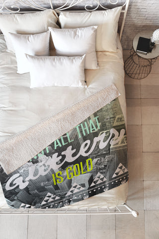 Wesley Bird Golden Fleece Throw Blanket