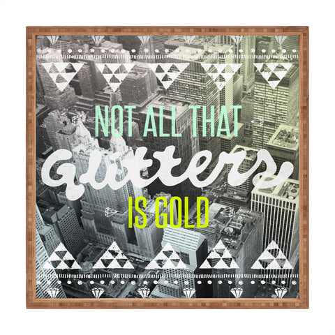 Wesley Bird Golden Square Tray