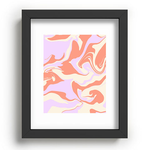 Wesley Bird Hypnotic Camo Peach Recessed Framing Rectangle