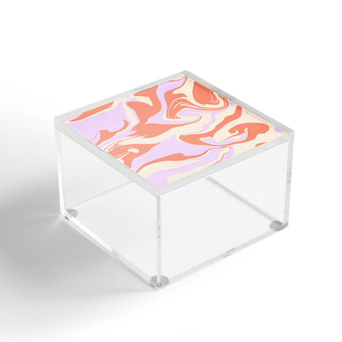 Wesley Bird Hypnotic Camo Peach Acrylic Box