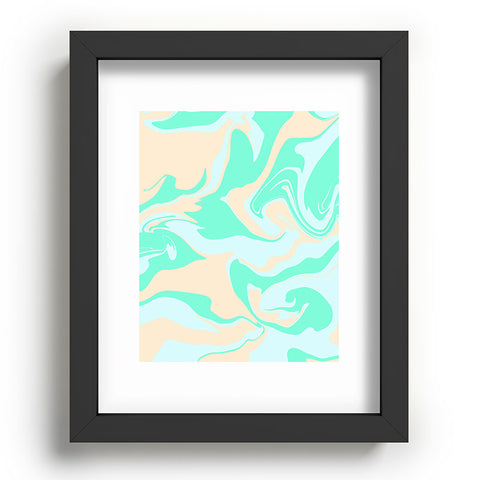 Wesley Bird Hypnotic Camo Seafoam Recessed Framing Rectangle