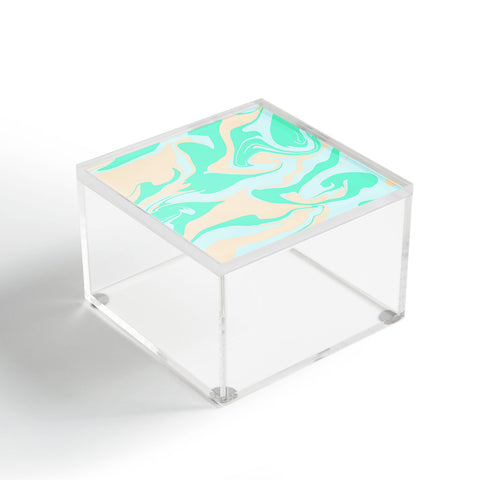 Wesley Bird Hypnotic Camo Seafoam Acrylic Box