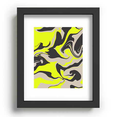 Wesley Bird Hypnotic Camo Yellow Recessed Framing Rectangle