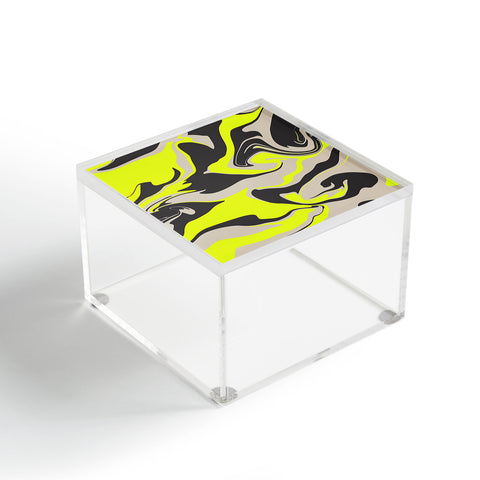 Wesley Bird Hypnotic Camo Yellow Acrylic Box