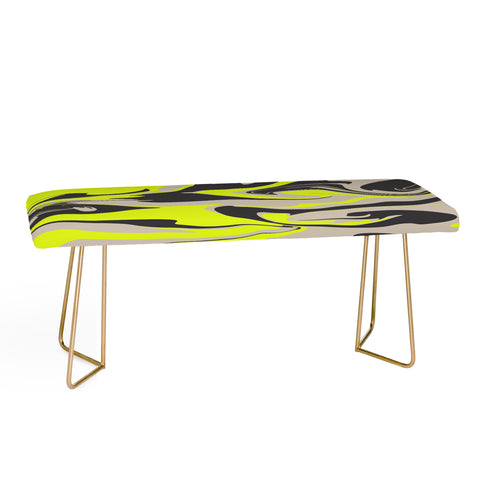Wesley Bird Hypnotic Camo Yellow Bench
