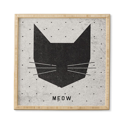Wesley Bird Meow Framed Wall Art