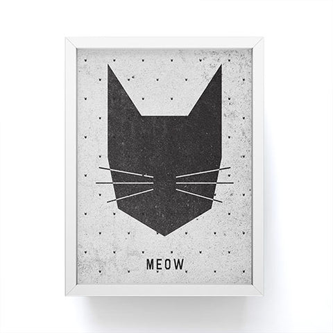 Wesley Bird Meow Framed Mini Art Print
