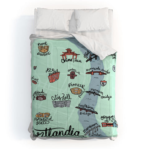 Wesley Bird PORTLANDIA Comforter