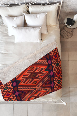 Wesley Bird Rug Burn Fleece Throw Blanket