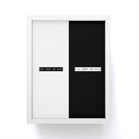 Wesley Bird Safe And Wild Framed Mini Art Print