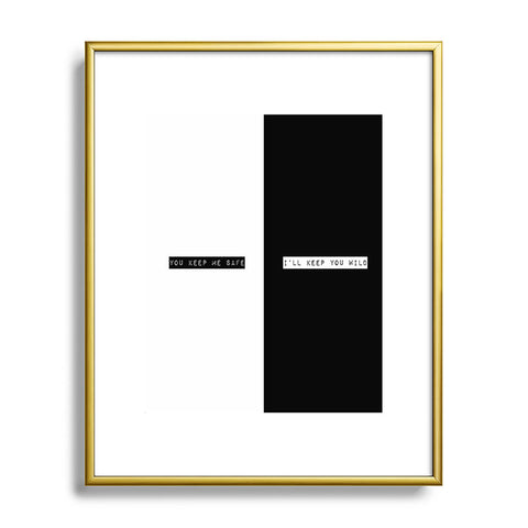 Wesley Bird Safe And Wild Metal Framed Art Print