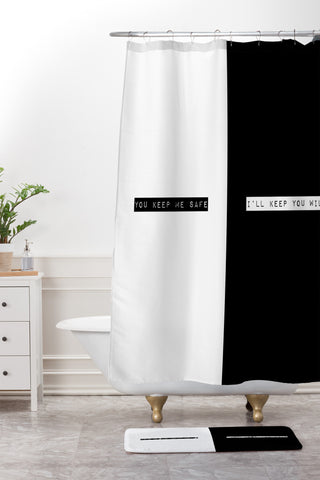 Wesley Bird Safe And Wild Shower Curtain And Mat