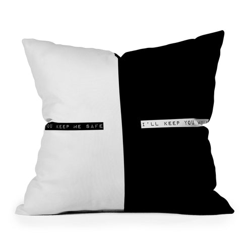 Wesley Bird Safe And Wild Throw Pillow