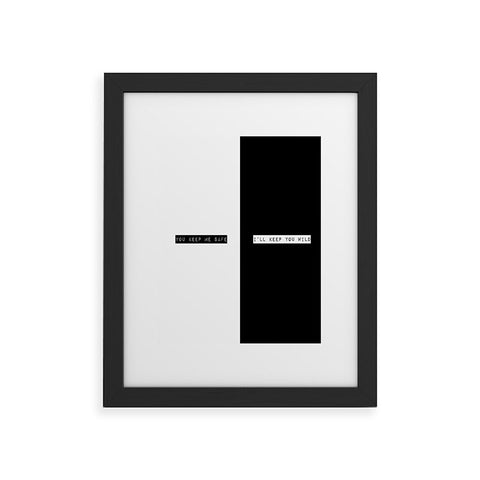 Wesley Bird Safe And Wild Framed Art Print