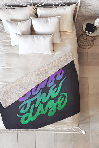 Wesley Bird Seize The Daze Fleece Throw Blanket