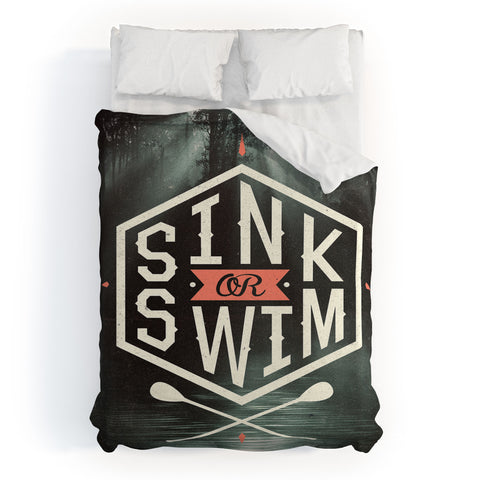 Wesley Bird Sink Or Swim Duvet Cover