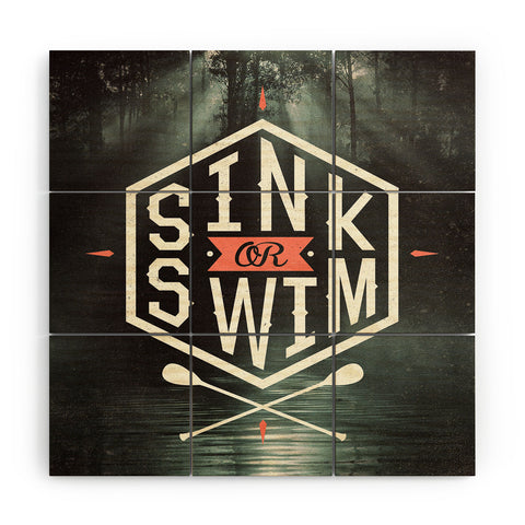 Wesley Bird Sink Or Swim Wood Wall Mural