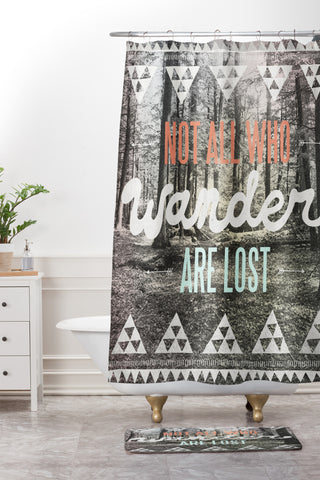 Wesley Bird Wander Shower Curtain And Mat