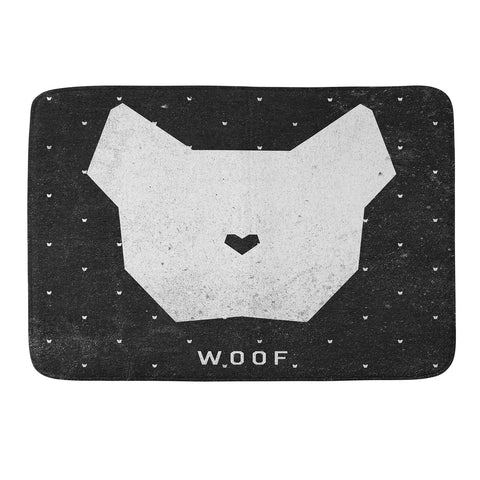 Wesley Bird Woof Memory Foam Bath Mat