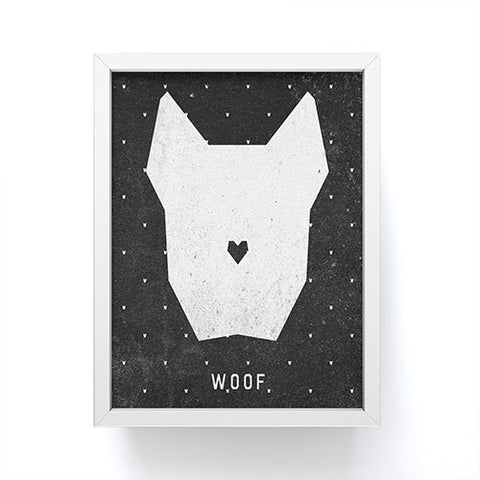 Wesley Bird Woof Framed Mini Art Print