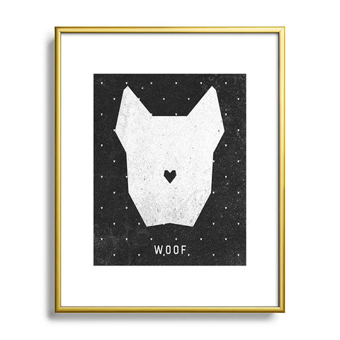 Wesley Bird Woof Metal Framed Art Print