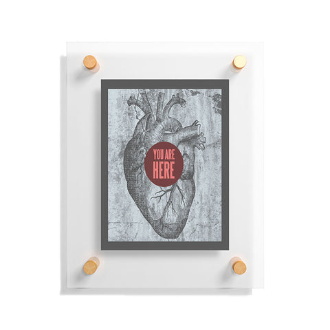 Wesley Bird You Are Here Floating Acrylic Print