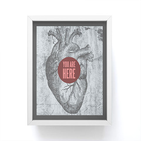 Wesley Bird You Are Here Framed Mini Art Print