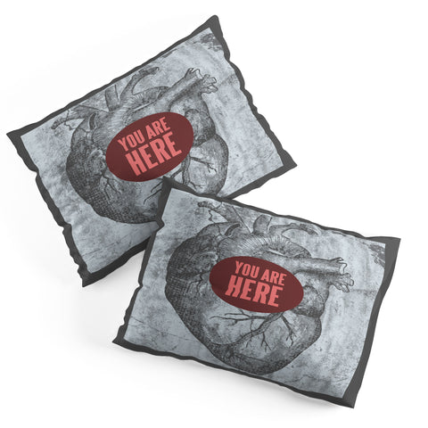 Wesley Bird You Are Here Pillow Shams