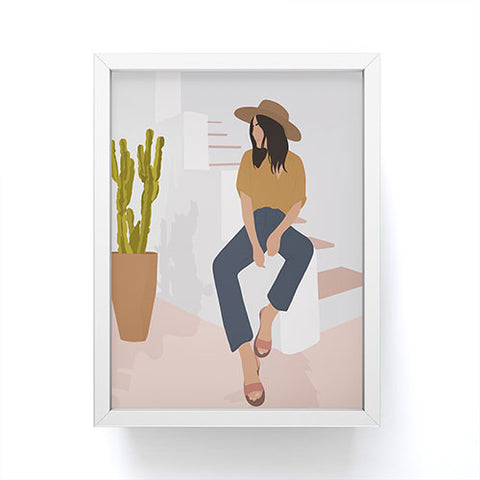 Windsor Rose Desert Lady Framed Mini Art Print