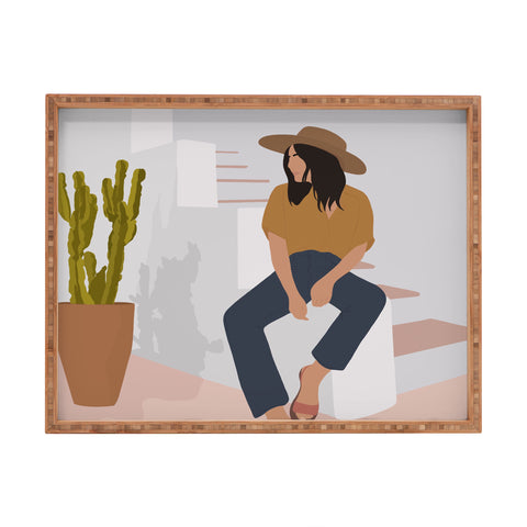 Windsor Rose Desert Lady Rectangular Tray