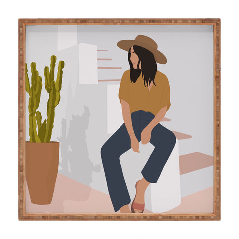 Windsor Rose Desert Lady Square Tray