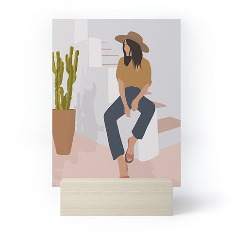 Windsor Rose Desert Lady Mini Art Print