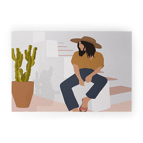 Windsor Rose Desert Lady Welcome Mat