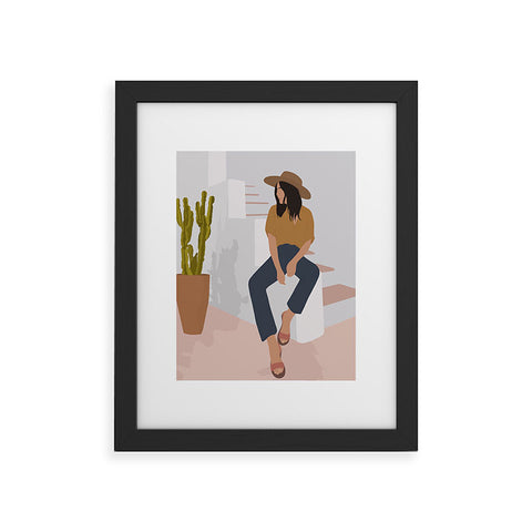 Windsor Rose Desert Lady Framed Art Print