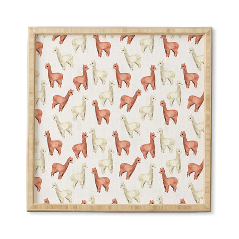 Wonder Forest Allover Alpacas Framed Wall Art