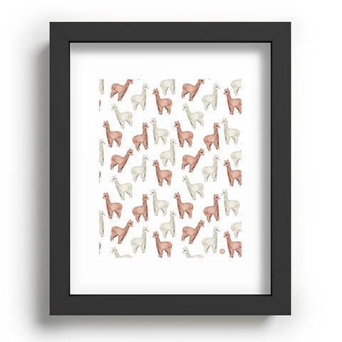 Wonder Forest Allover Alpacas Recessed Framing Rectangle