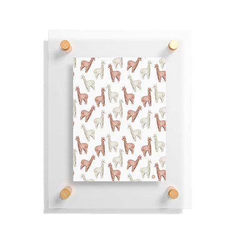 Wonder Forest Allover Alpacas Floating Acrylic Print