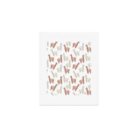 Wonder Forest Allover Alpacas Art Print