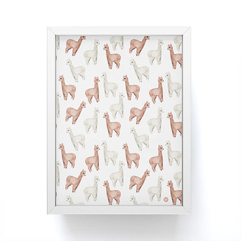 Wonder Forest Allover Alpacas Framed Mini Art Print