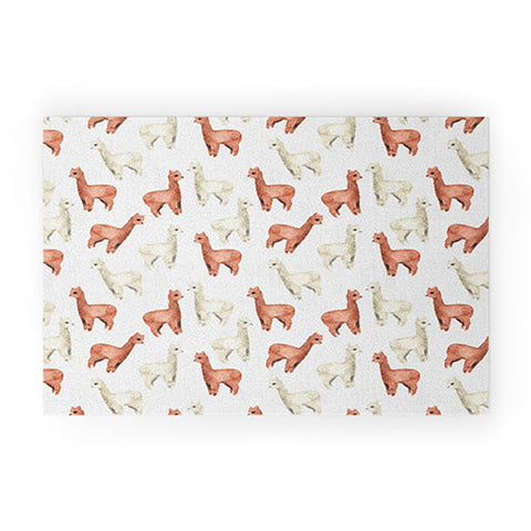 Wonder Forest Allover Alpacas Welcome Mat