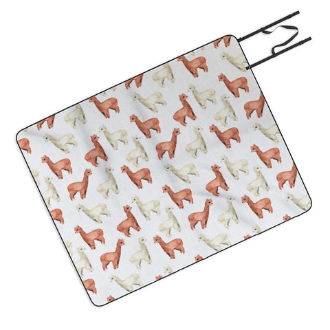 Wonder Forest Allover Alpacas Picnic Blanket