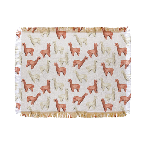 Wonder Forest Allover Alpacas Throw Blanket