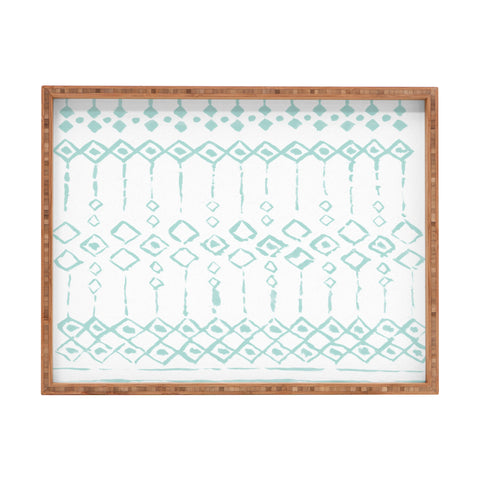 Wonder Forest Boho Loco Blue Rectangular Tray