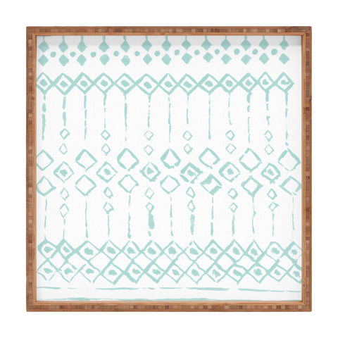Wonder Forest Boho Loco Blue Square Tray