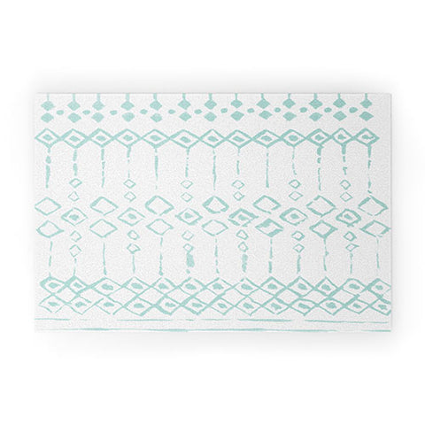 Wonder Forest Boho Loco Blue Welcome Mat