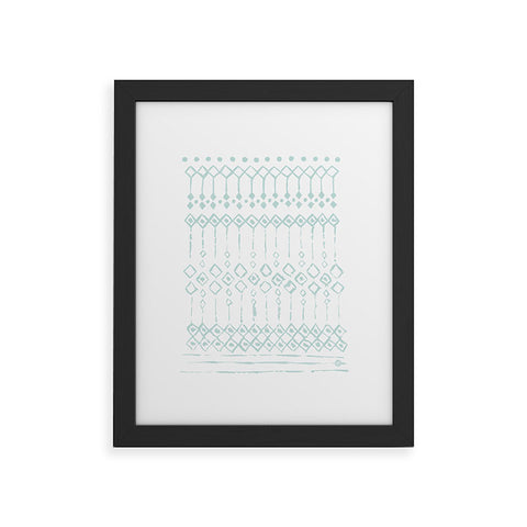 Wonder Forest Boho Loco Blue Framed Art Print